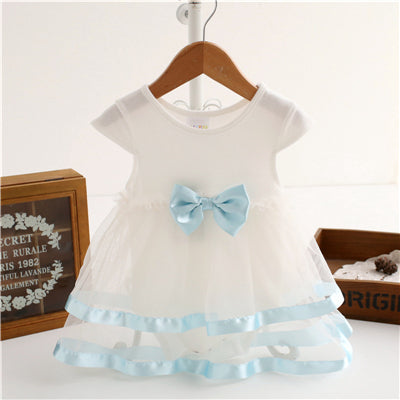 Cotton Bow Baby Dress